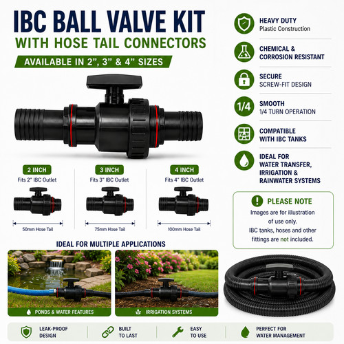 Ibc tank tap drain - tank, valve