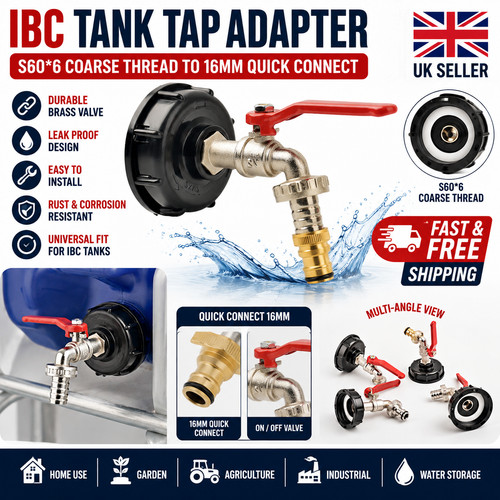 Ibc water tank tap - water, s60x6