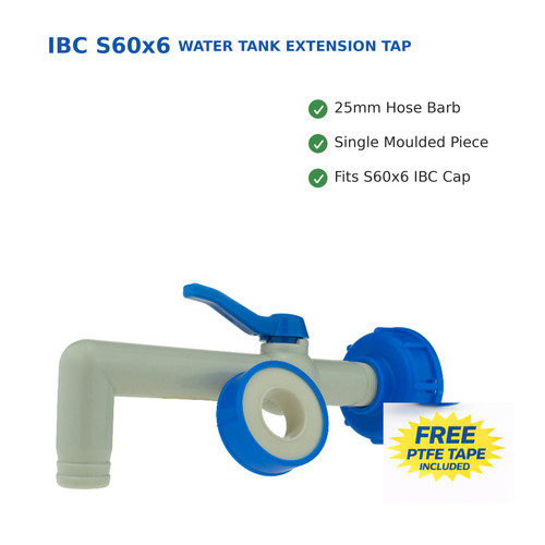 Ibc s60x6 extension tap - extension, spout