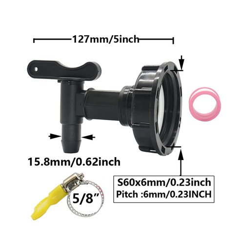 Ibc tank tap adapter - ibc,