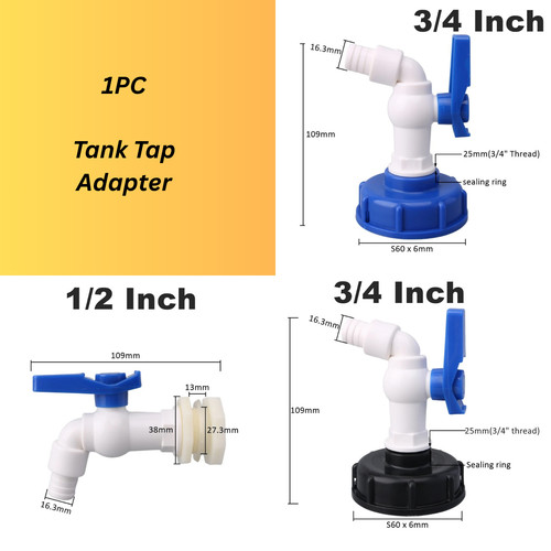 Ibc tank tap adapter - tank, valve