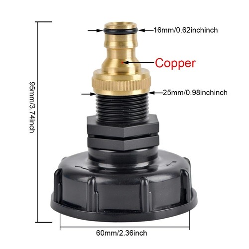 Ibc tank adaptor connector - tank,