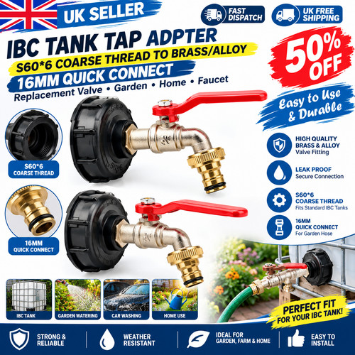 Ibc tank tap - tap, adapter