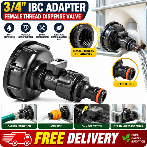 Ibc tank adaptor - connector, to